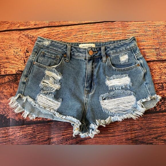 Women’s PacSun Distressed‎ Shorts Size 25 - Picture 9 of 10